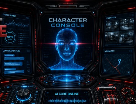 Character Console cockpit interface